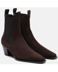TOTEME - City 50 Suede Chelsea Boots - Lyst