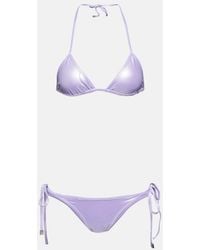 The Attico - Bikini metalizado - Lyst
