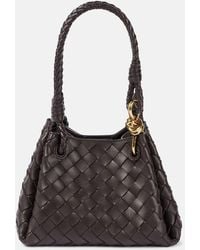 Bottega Veneta - Parachute Small Intrecciato Leather Shoulder Bag - Lyst