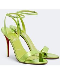 Christian Louboutin - Miss Z Mirrored Leather Sandals - Lyst