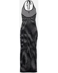 Courreges - Holistic Sheer Cotton Midi Dress - Lyst