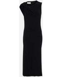 Sportmax - Nuble Asymmetric Jersey Midi Dress - Lyst