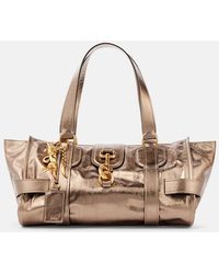 Chloé - Kerala 25 Large Metallic Leather Tote Bag - Lyst