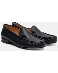 Manolo Blahnik - Leonda Leather Loafers - Lyst