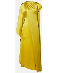 ROKSANDA - Hiba Caped Silk Gown - Lyst