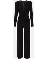Norma Kamali - Ruched Jersey Jumpsuit - Lyst
