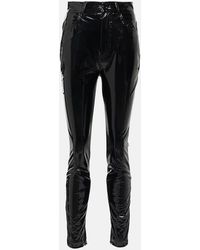 Dolce & Gabbana - Pantalones slim en jersey de tiro alto - Lyst