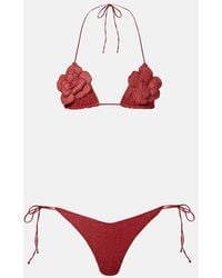 Oséree - Lumiere Floral-Applique Bikini - Lyst