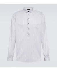 Dolce & Gabbana - Camisa de popelin de algodon a rayas - Lyst