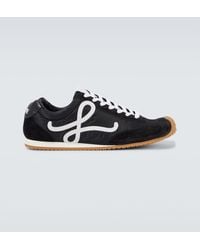 Loewe - Ballet Runner 2.0 Leather-Trimmed Sneakers - Lyst