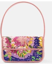 STAUD - Tommy Small Beaded Shoulder Bag - Lyst