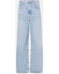 Agolde - Low Curve Mid-Rise Wide-Leg Jeans - Lyst