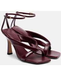 Bottega Veneta - Riva 90 Leather Sandals - Lyst