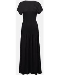 TOTEME - Pleated Jersey Maxi Dress - Lyst