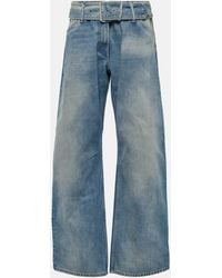 Acne Studios - Belted Low-rise Wide-leg Jeans - Lyst