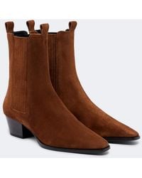 Aeyde - Agata Suede Ankle Boots - Lyst