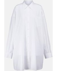 Maison Margiela - Oversized Cotton Shirt Dress - Lyst