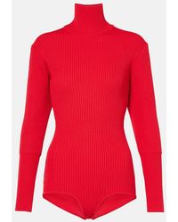 Magda Butrym - Ribbed-Knit Turtleneck Bodysuit - Lyst