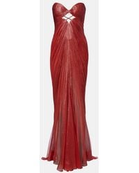 Maria Lucia Hohan - Rachel Draped Silk Muslin Bustier Gown - Lyst