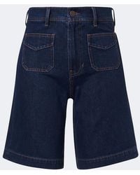 Veronica Beard - Carter Denim Bermuda Shorts - Lyst