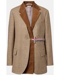 Thom Browne - Gunclub Houndstooth Wool Blazer - Lyst