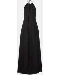 Nili Lotan - Lelia Halterneck Linen Maxi Dress - Lyst