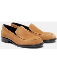 KHAITE - Miles Suede Loafers - Lyst