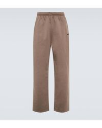 Balenciaga - Pantalon de survetement en molleton de coton - Lyst