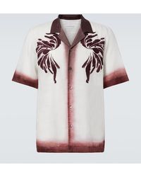Dries Van Noten - Camicia Bowling Con Ricamo - Lyst