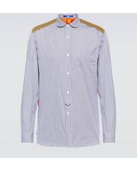 Junya Watanabe - Panelled Cotton-blend Shirt - Lyst
