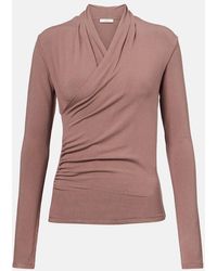 Vince - Jersey Wrap Top - Lyst
