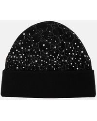 Gucci - Gg Crystal-Embellished Wool Beanie - Lyst