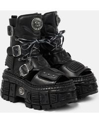 Vetements - Leather Platform Boots - Lyst