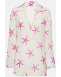 Valentino Garavani - Printed Silk Shirt - Lyst