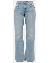 RE/DONE - Easy Mid-rise Straight Jeans - Lyst