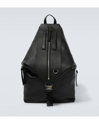 Loewe - Debossed Leather Backpack - Lyst