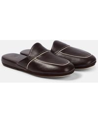 The Row - Beck Leather Mules - Lyst