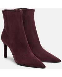 Jimmy Choo - Ankle Boots Frankie 85 Aus Veloursleder - Lyst