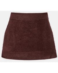 Dorothee Schumacher - Fluffy Statement Wool-Blend Miniskirt - Lyst
