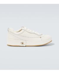 Loewe - Deconstructed Leather Sneakers - Lyst