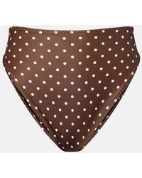 SAME - Polka-Dot High-Rise Bikini Bottoms - Lyst