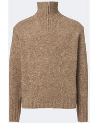 AURALEE - Wool Half-Zip Sweater - Lyst