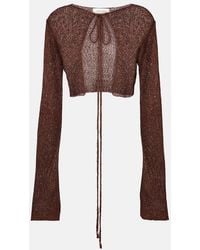 Bananhot - Alma Sequined Knitted Cardigan - Lyst