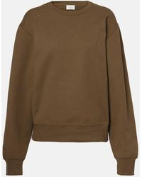 Saint Laurent Cassandre Sweatshirt in Green | Lyst