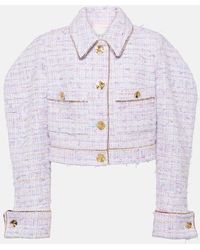 Nina Ricci - Cropped Cotton-blend Tweed Jacket - Lyst