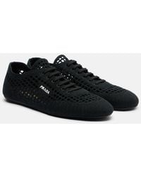 Prada - Sneakers Collapse Aus Haekelstrick - Lyst