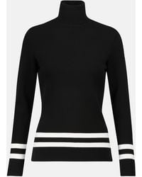 Fusalp - Striped Turtleneck Knit Sweater - Lyst