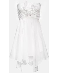 Isabel Marant Tiffen Silk Chiffon Minidress - White