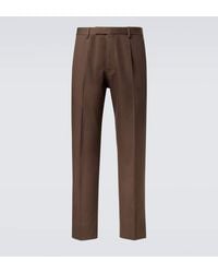 ZEGNA - Gerade Hose Aus Baumwolle Und Wolle - Lyst