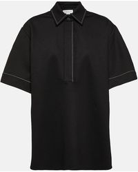 Victoria Beckham - Pointed Collar Shirt - Lyst